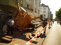 Baukran umgestuerzt Koeln Suelz Suelzguertel P022